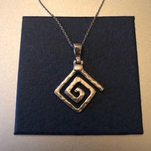 Sterling silver Greek Key Necklace from Greece